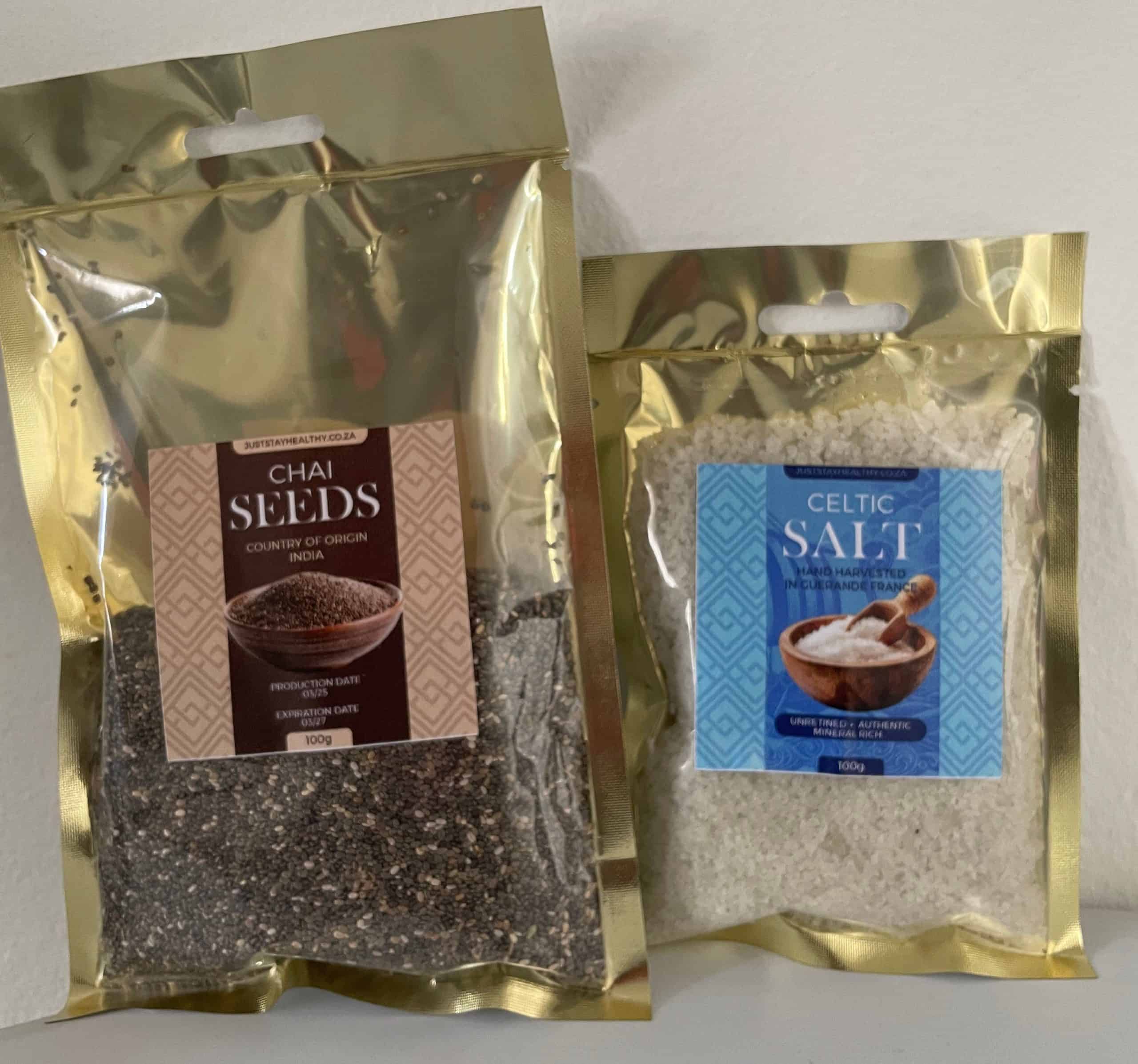 300g chia seeds (copy) 100g chia seeds +100g celtic salt